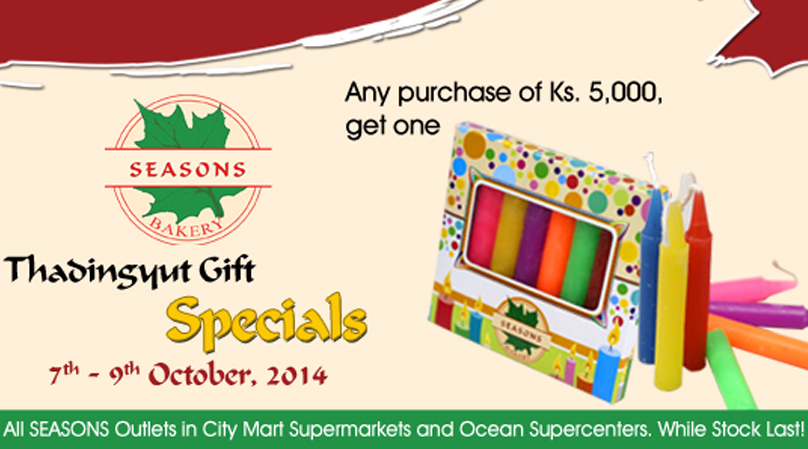 Thadingyut Colorful Candle Gift Promotion (7-Oct to 9-Oct)