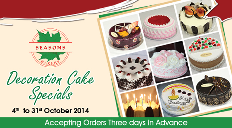 Seasons Decoration Cake Promotion