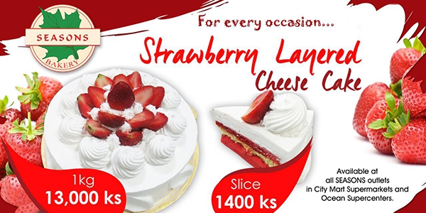 Have you tried our new Strawberry Layered Cheese Cake?
